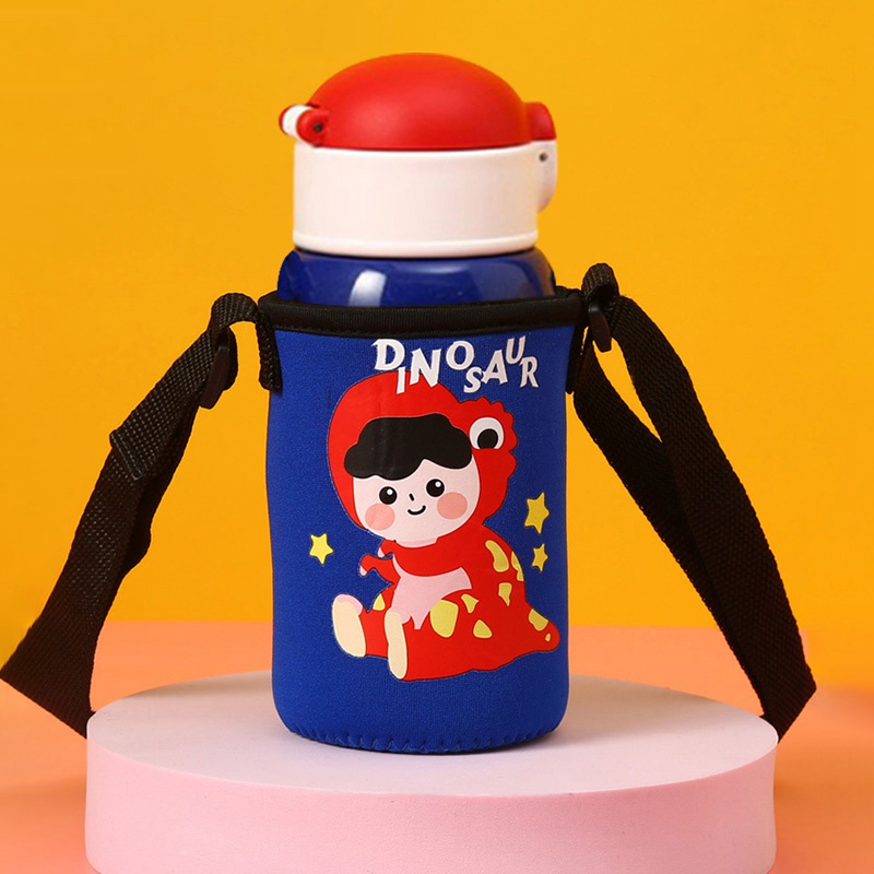 Túi Đựng Bình Nước Cách Nhiệt Có Dây Đeo Điều Chỉnh Được Kiểu Hàn Quốc Cho Bé