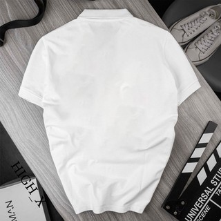 Áo Thun Polo Nam 2 màu đen trắng thanh lịch chất cá sấu cotton đứng form mềm mịn phong cách tối giản basic đi làm đchơi