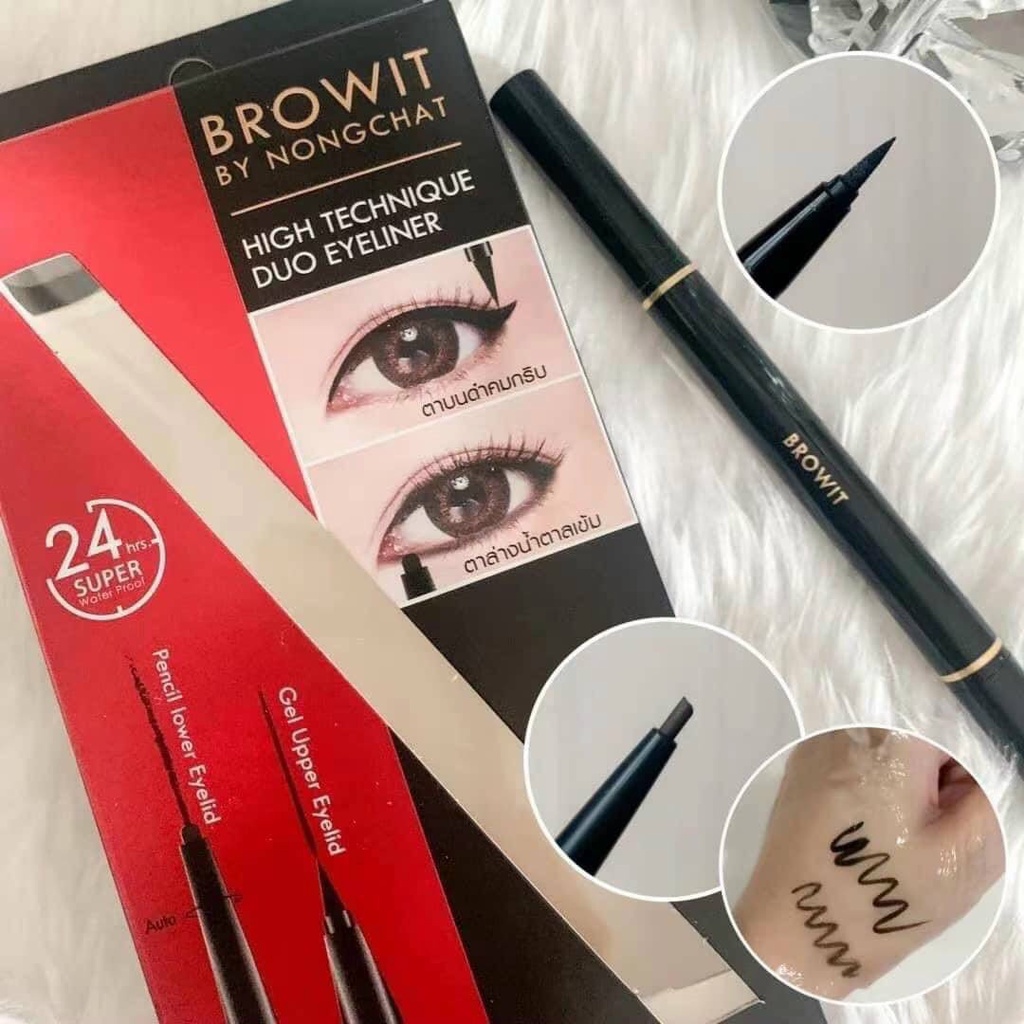 Bút kẻ mắt 2 đầu Browit By Nongchat Hightechnique Duo Thái Lan