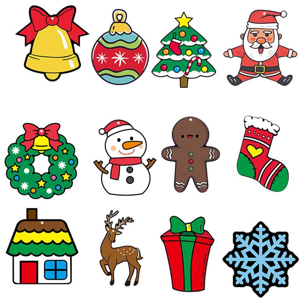 BEBETTERM Set 12 Tấm Giấy Cào Móng Họa Tiết Hoạt Hình Dễ Thương Cho Bé