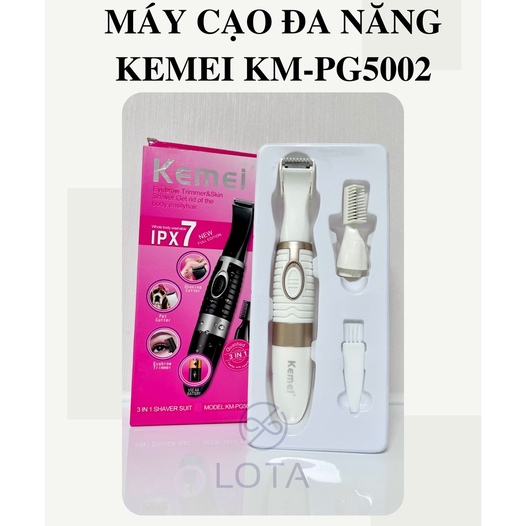 MÁY TỈA LÔNG ĐA NĂNG KEMEI KM-PG5002 thiết bị cạo râu tự động nhiều đầu thông minh