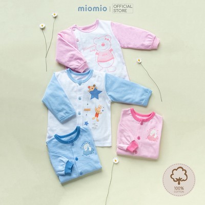 Áo Sơ Sinh Dài Tay, Nút Giữa MIOMIO - In Hình Cho Bé Trai, Bé Gái (Từ 0-24 tháng), Vải Cotton