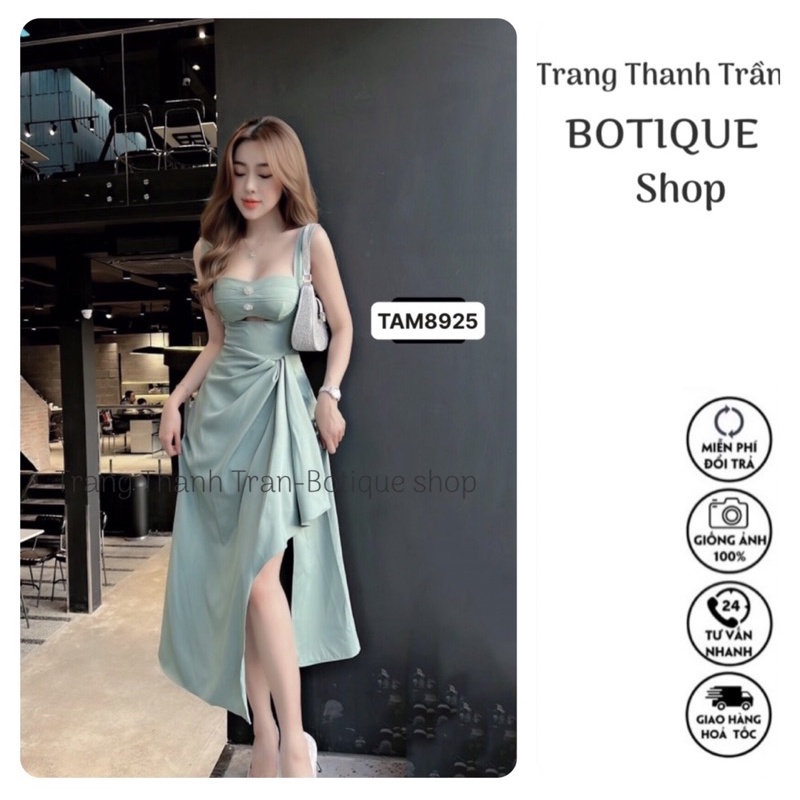 Váy Body Có 2 Khuy Đá Ở Ngực Cực Chanh Xả Có Mút Ngựcl