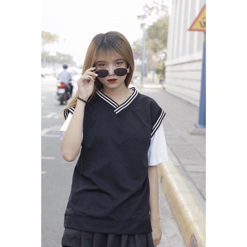 Áo gile nam nữ form rộng unisex