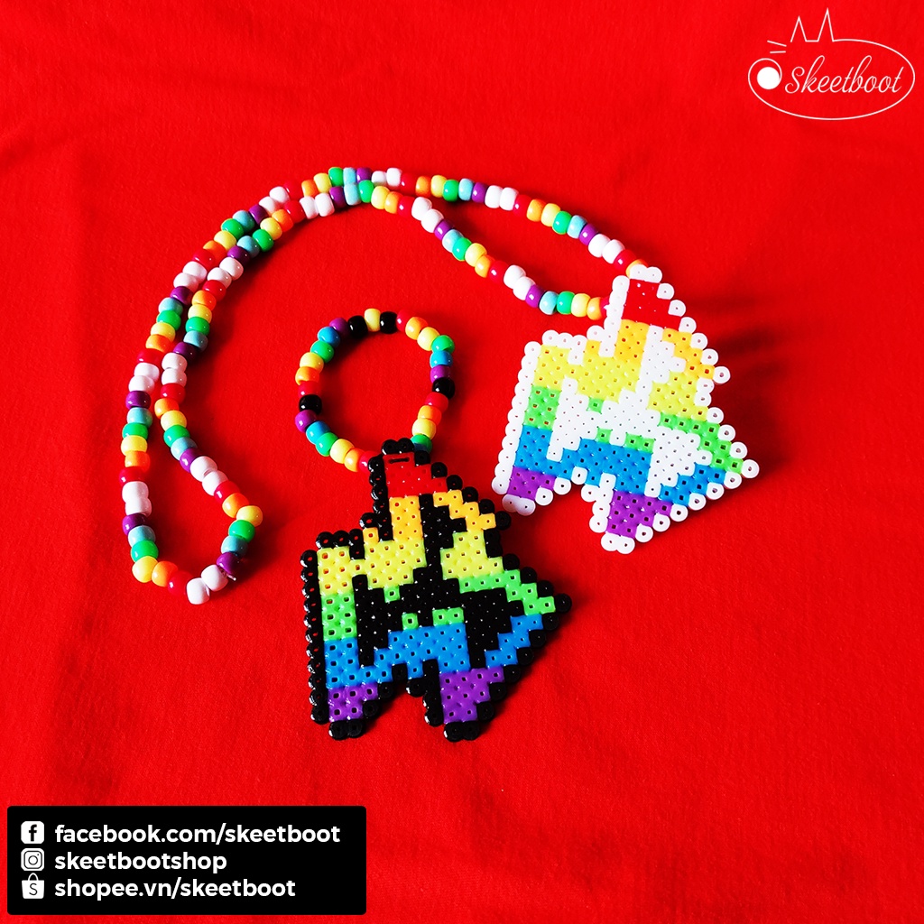 Vòng kandi perler Ravolution - vòng cổ kandi - phụ kiện rave edm festival raver kandi perler DJ - Skeetboot Shop