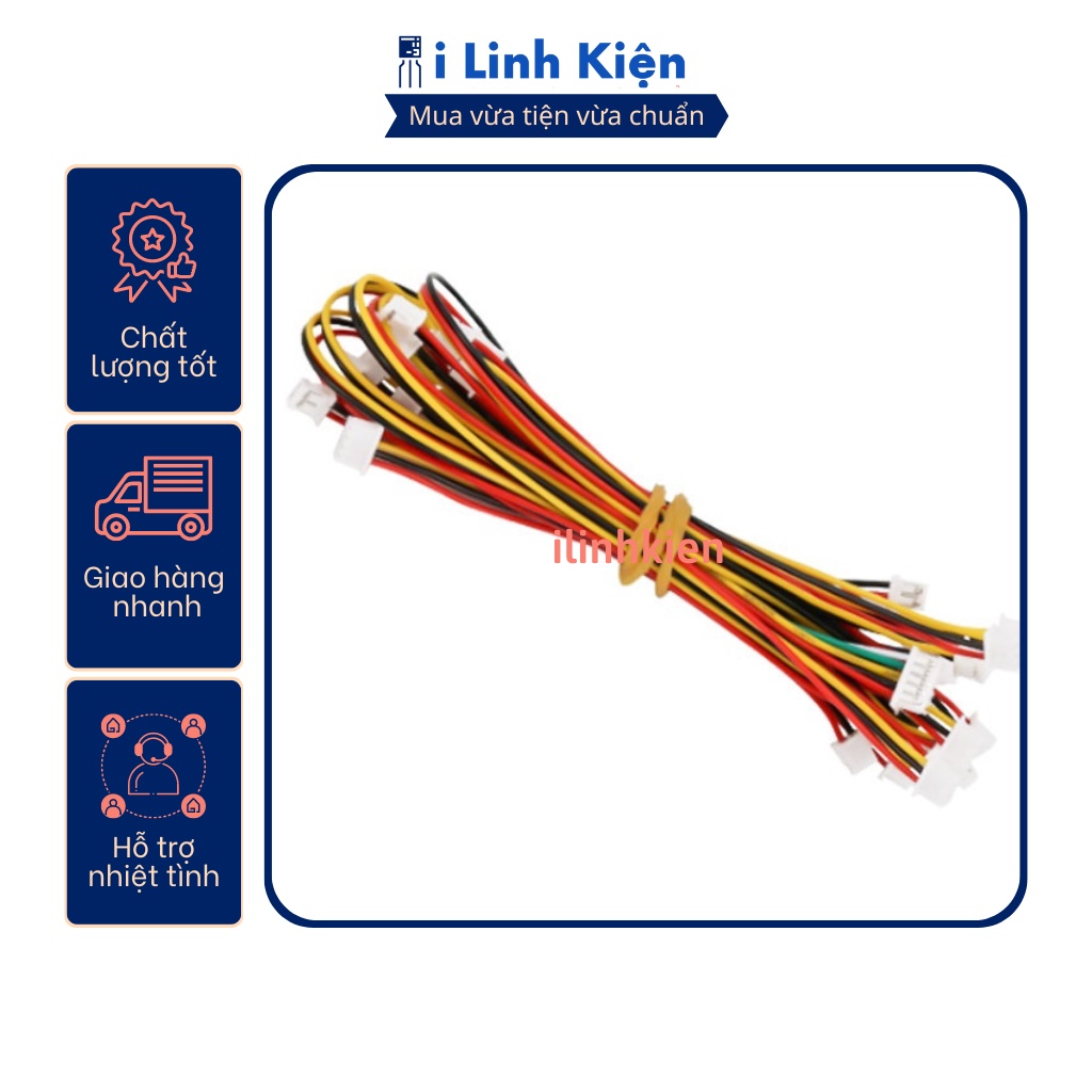 Dây bus 3P XH2.54 dây 22AWG 2 đầu cắm