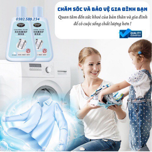 Nước Vệ Sinh Lồng Máy Giặt Chỉ Sau 1 Lần Tẩy Sạch Cặn Bẩn Diệt Khuẩn 260ml RIN