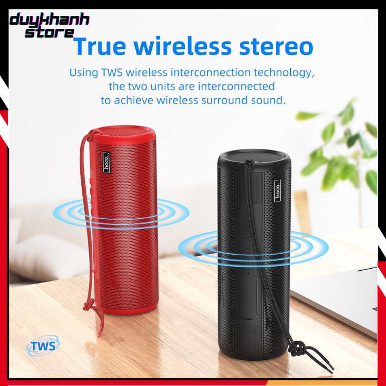 💥Loa Bluetooth Hoco Hc11💥 Bass Siêu Âm, Led Nhạc - Hỗ Trợ Thẻ Nhớ,Bluetooth,Audio 3.5mm Cao Cấp - Bảo Hành 6 Tháng