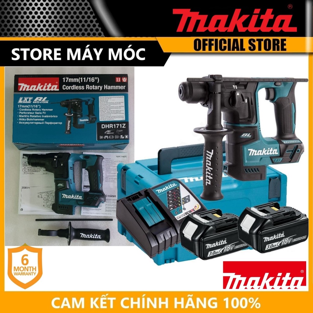 MÁY KHOAN ĐỘNG LỰC DÙNG PIN 18V (1.2 J) MAKITA  DHR171Z- HÀNG CHÍNH HÃNG