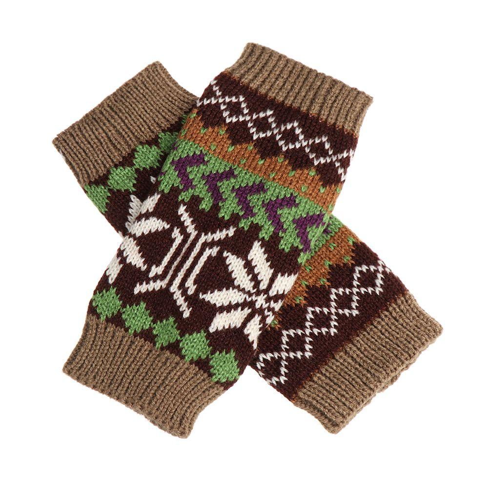 Găng Tay Đan Len Dài Co Giãn Giữ Ấm Cánh Tay Dùng Làm Quà Tặng Giáng Sinh