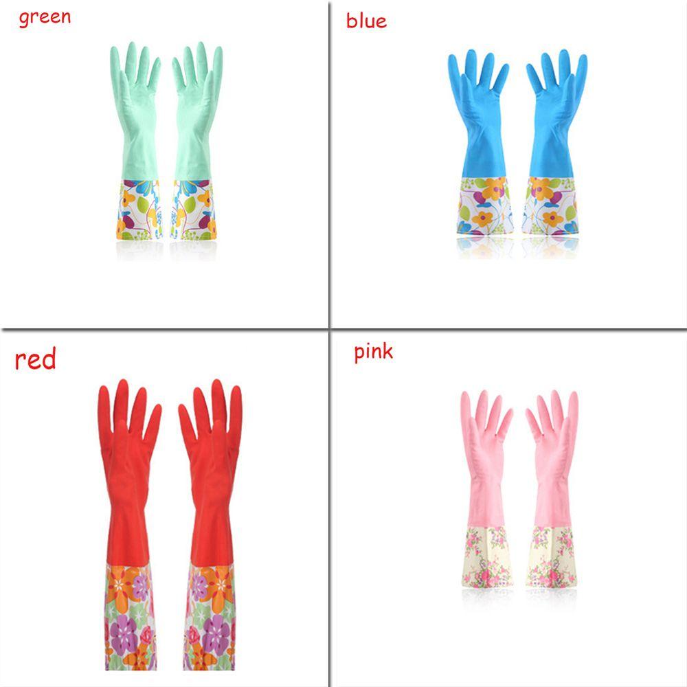 1 Đôi Găng Tay Rửa Chén Chống Thấm Nước Giữ Ấm Mùa