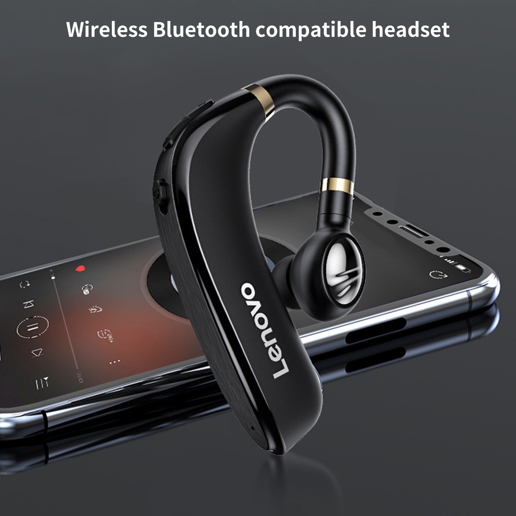 PO-Tai HX106 Bluetooth 5 Không Dây Móc Vành Tai Giảm Tiếng Ồn Mới 1 Tai Nghe Đeo Vành