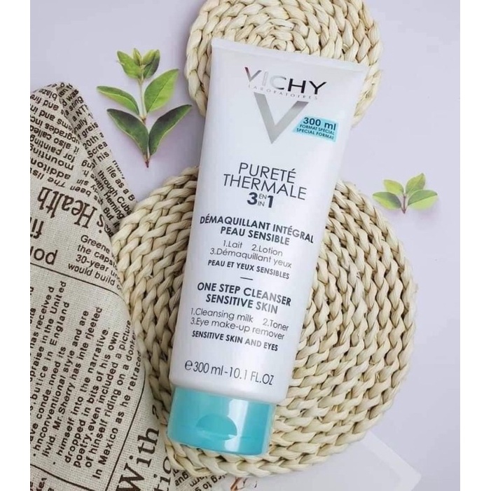 Sữa rửa mặt tẩy trang 3in1 Vichy Pureté Thermale 3-in-1 One Step Cleanser 300ml