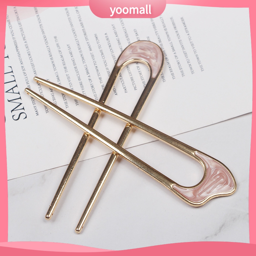 Trâm Cài Tóc Hình Chữ U Thiết Kế Đơn Giản Thời Trang Cho Nữ