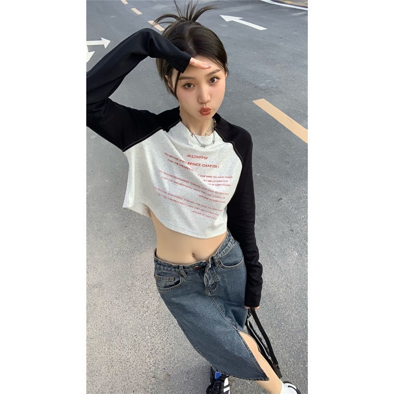 Áo thun COZOKC tay dài thoải mái phong cách Hàn Quốc thời trang