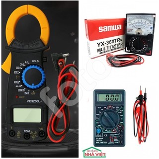 [FREESHIP] ĐỒNG HỒ VẠN NĂNG ĐO ĐIỆN DẠNG KÌM VC3266L, KIM SUNWA YX-360TR, YX-1000A, ĐIỆN TỬ DT-830