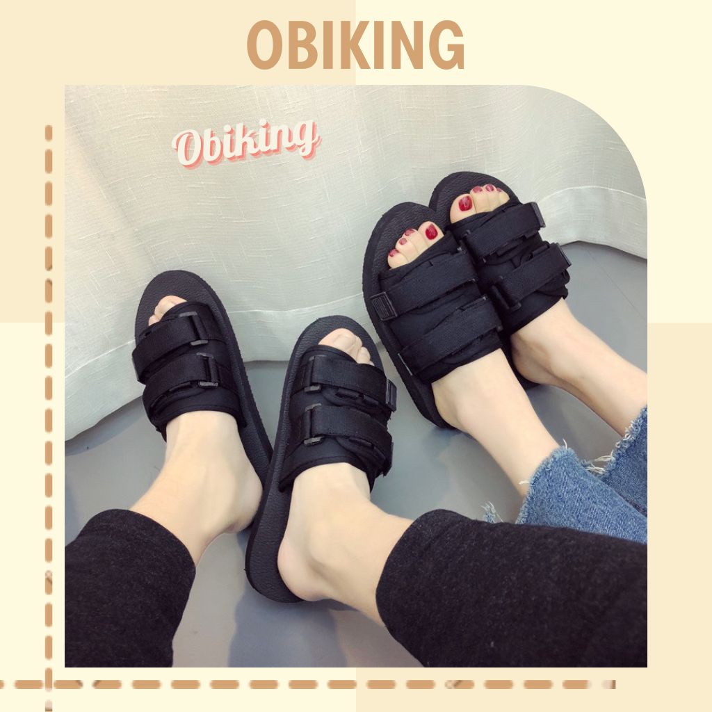 Dép unisex quai ngang nam nữ đế xốp đi cực êm thời trang ulzzang Hàn Quốc