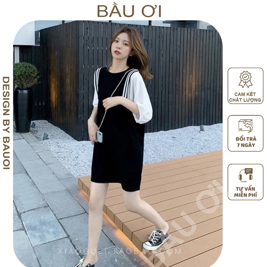 [BAUOII V103] ĐẦM BẦU THỜI TRANG THIẾ KẾ CHẤT LỤA HÀN FREE SIZE 45-70KG - VÁY BẦU CÔNG SỞ DÁNG SUÔNG TAY LỠ SIÊU XINH