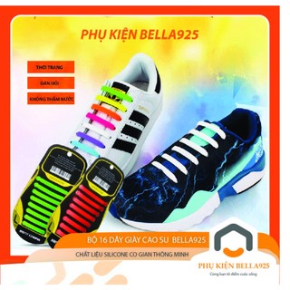 Dây giày Bella925 bộ 16 sợi phụ kiện thể thao unisex phù hợp cho sneaker