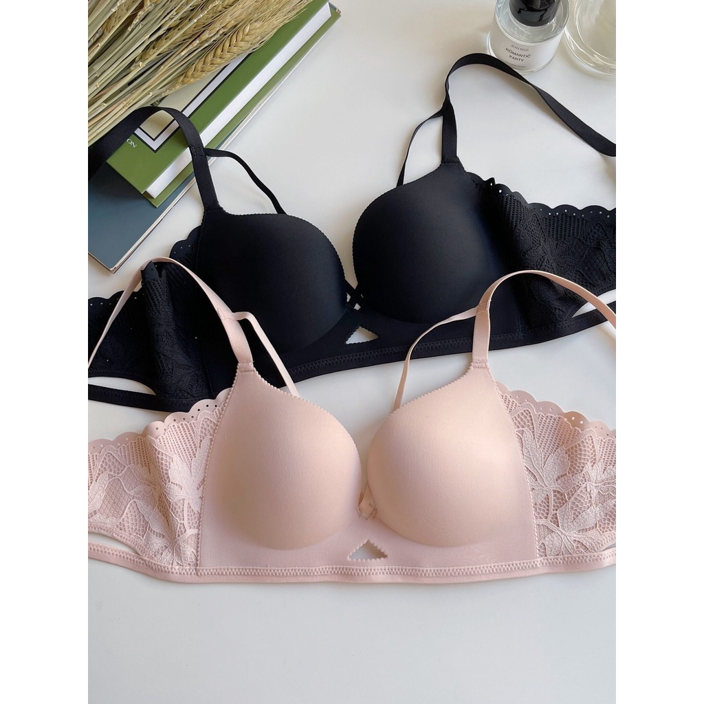 Áo Ngực Su Đúc Không Gọng Viền Dây Sexy Phối Ren Cao Cấp OTIS 661