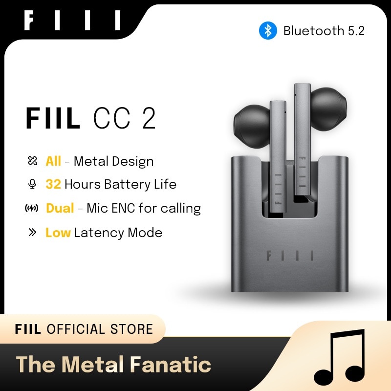 Tai Nghe Không Dây FIIL CC2 Bluetooth 5.2 Hi-Fi 3 Chế Độ Thấp