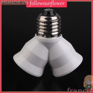 Chuôi đèn E27 chia 2 đầu