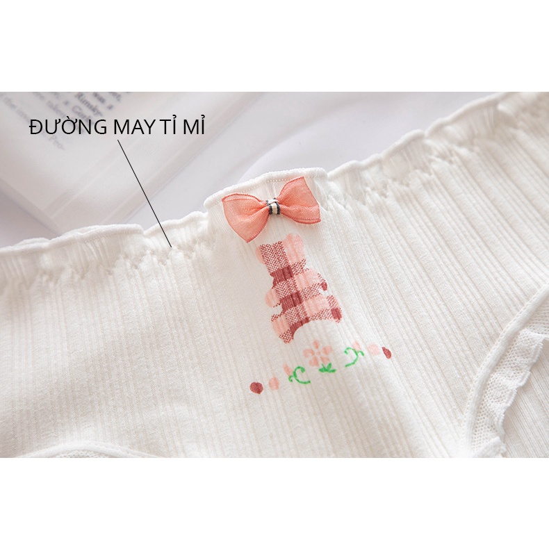 Quần lót nữ kháng khuẩn cotton họa tiết hoa nhỏ  318