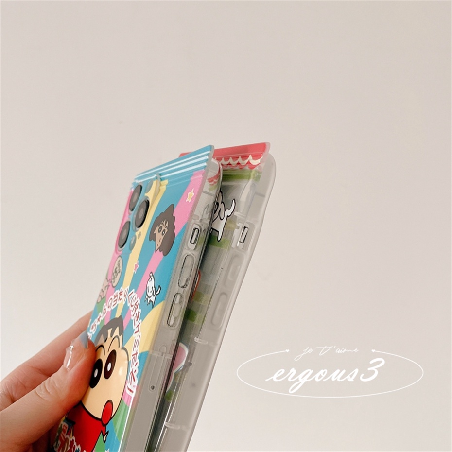 Ốp Điện Thoại Mềm Màu Kẹo Hình Cậu Bé Bút Chì Cho iPhone 14 13 12 11 Pro Max SE2020 X XR Xs Max 7 8 6 6s Plus