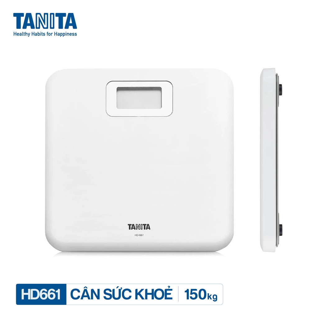 Cân điện tử sức khoẻ Tanita HD661 chính hãng nhật bản,sử dụng trong gia đình,bền chắc màn hình lớn rõ ràng
