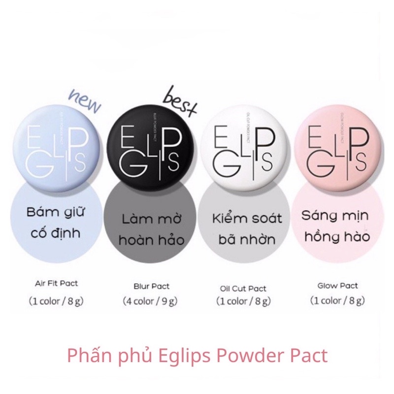 Phấn phủ kiềm dầu siêu mịn EGLIPS POWDER mẫu mới