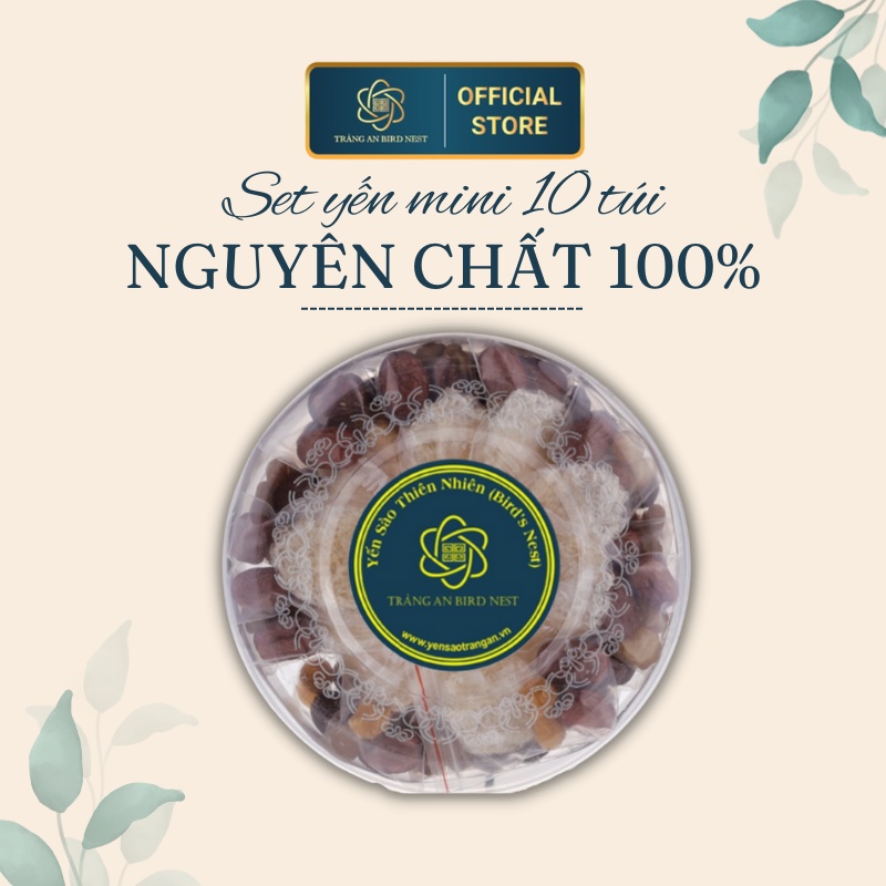 Set yến mini cao cấp Tràng An 10 túi giúp bé phát triển toàn diện