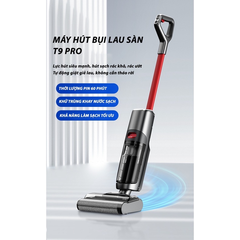 Máy Hút Bụi Lau Sàn Không Dây OLEY X3/T9 PRO Cao Cấp, Lau Sàn Khô Và Ướt, Tự Động Giặt Giẻ Lau
