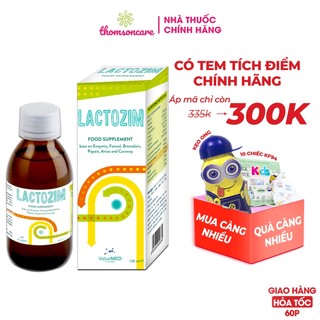 Lactozim - Bổ sung các enzym tiêu hóa giúp trẻ ăn ngon, hấp thụ tốt, giảm biếng ăn Lactozym nhập khẩu từ Ý