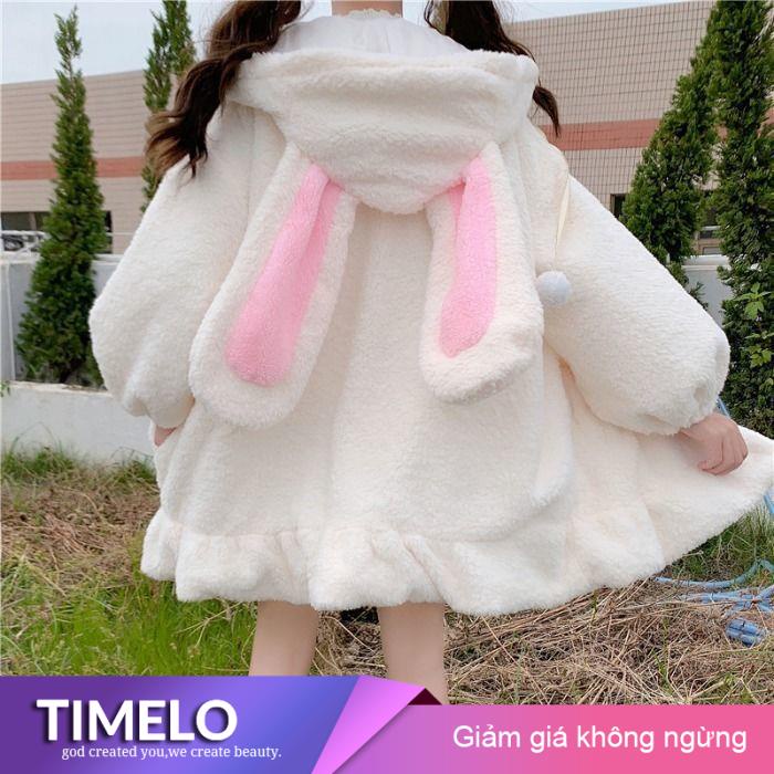 Áo Khoác Lông Cừu Có Khóa Kéo Dễ Thương Vui Nhộn