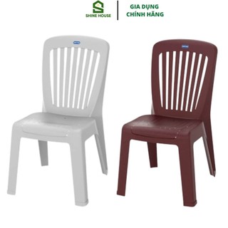 Ghế nhựa dựa nhỏ 7 sọc duy tân kích thước 36,7 x 45,5 x 64,8cm