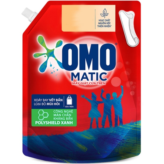 Nước giặt Túi 4.0kg OMO Matic Cho máy giặt cửa trên Sạch bẩn Khử mùi Sạch bẩn Khử mùi toàn diện