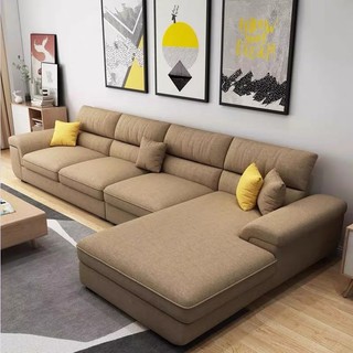 Bộ Sofa góc L nỉ cao cấp H2 Furniture H20L5 kích thước tuỳ chỉnh phù hợp không gian phòng khách rộng