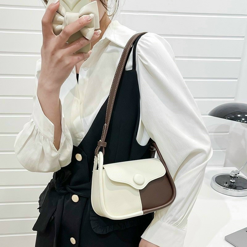 Túi xách đeo chéo nữ đẹp đi chơi giá rẻ thời trang phong cách Hàn Quốc Phối Màu MS08
