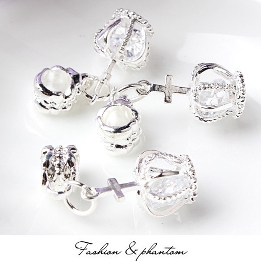 Charm vương miện treo nhiều màu - Linhcharms