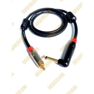 Dây tín hiệu jack 6mm cong-jack bông sen av
