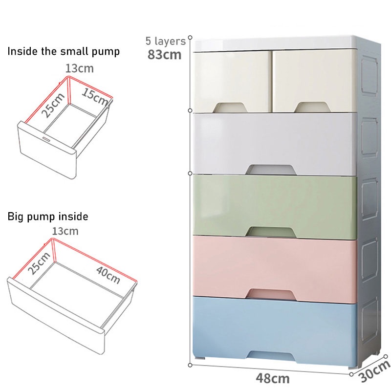 Tủ đựng đồ MENGNI dạng ngăn kéo điều chỉnh được tiện lợi