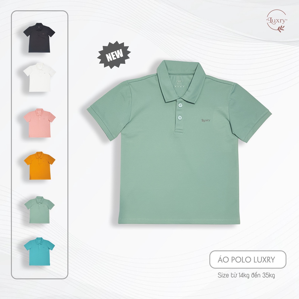 Áo polo trẻ em thời trang thương hiệu Luxry nhiều màu cho bé trai bé gái