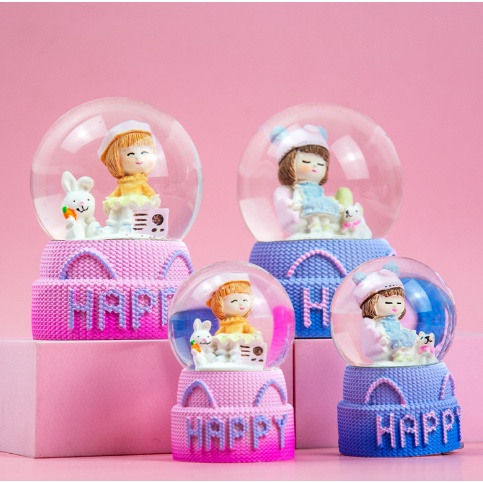 Quả Cầu Tuyết Có Đèn Phát Sáng Nhiều Hình Cute - Quà Lưu Niệm, Quà Tặng Sinh Nhật Ý Nghĩa