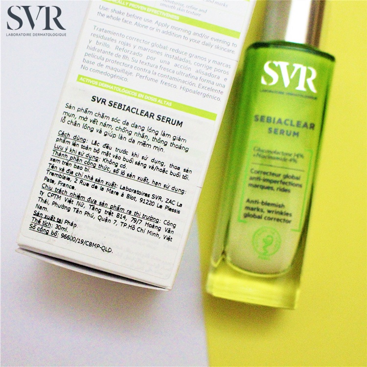 Tinh chất serum giảm m.ụ.n mờ thâm SVR Sebiaclear Serum 30ml- Hẻm Cosmetic