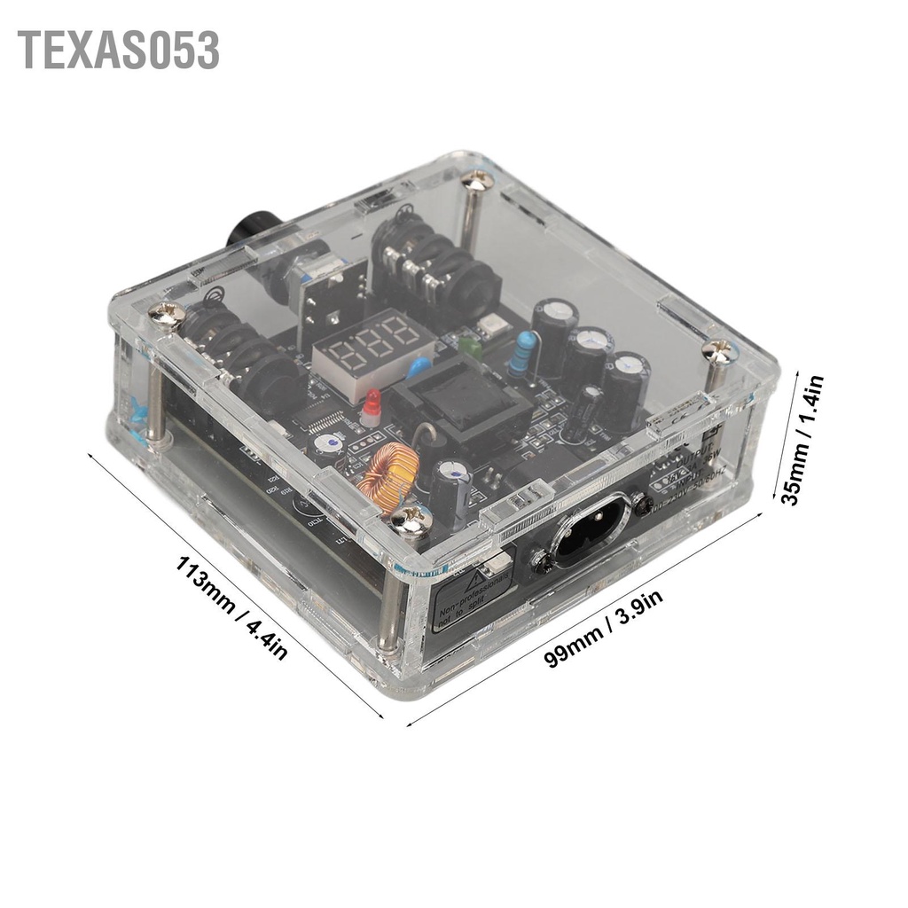 [Hàng Sẵn] Nguồn máy xăm - biến áp máy Pen LED Đầy màu sắc Trong suốt 2 chế độ 0‑18V Điện áp Màn hình kỹ thuật số 100‑230V 【Texas053】