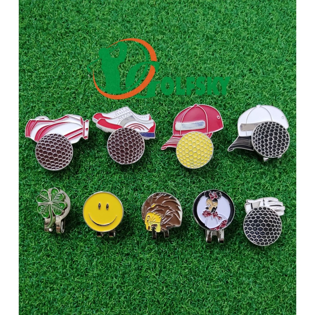 Mark cài mũ golf, Mark nhựa đánh dấu bóng golf trên sân