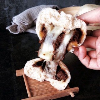 Bánh bao nguyên cám pate nấm hạt phomai