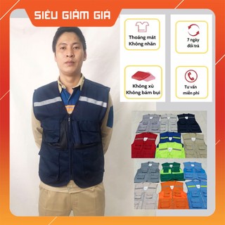 Áo gile kỹ sư gls01 – áo gile công nhân – áo khoác ngoài công nhân - áo gile phản quang chất lượng cao – đủ size