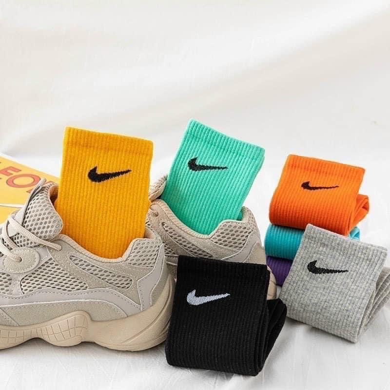 SET 10 ĐÔI TẤT MÓC CỔ CAO NHIỀU MÀU