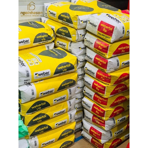 Keo dán gạch Webertai Fix 25kg